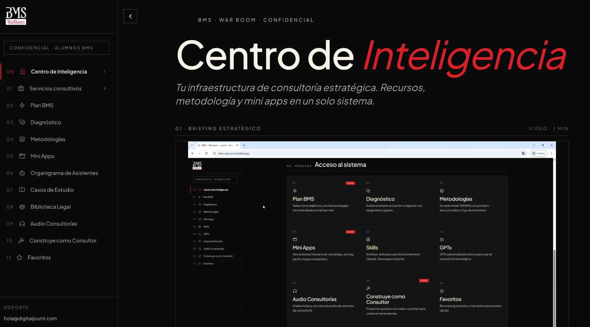 BMS War Room: centro de inteligencia para alumnos de BMS
