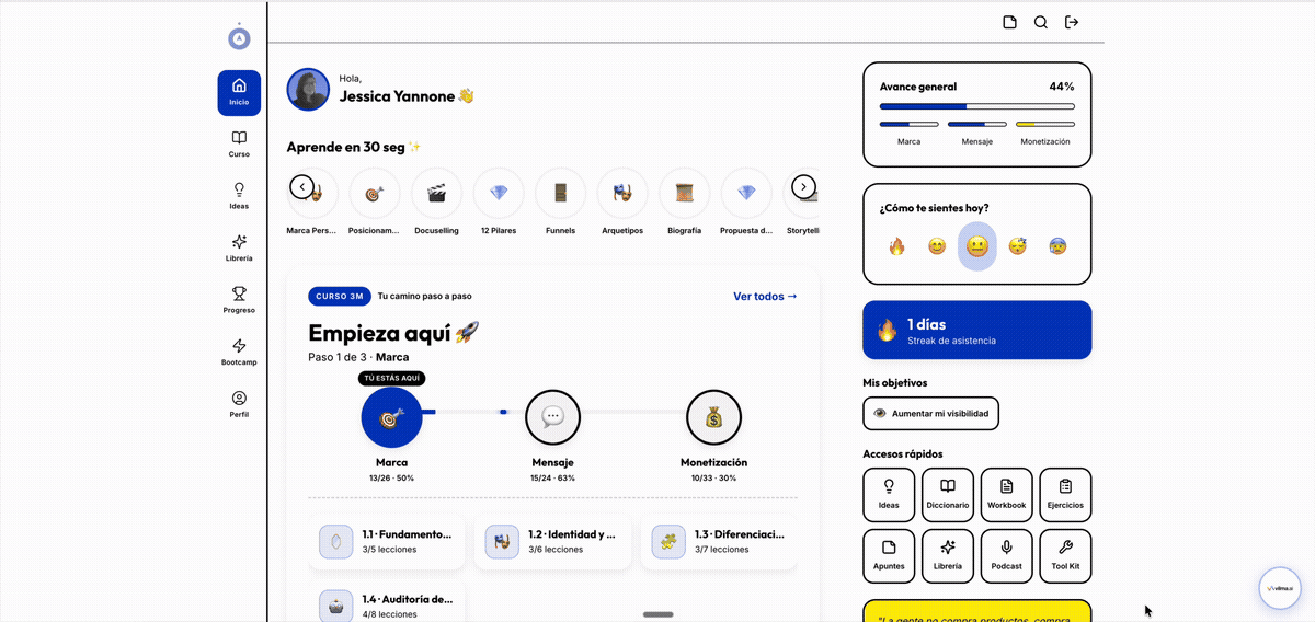 Recorrido por el LMS de Marca Personal Magnética